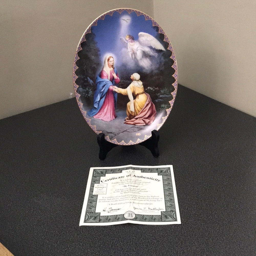 The Visitation Plate by Hector Garrido Limited Edition #46 B, w/ Certificate